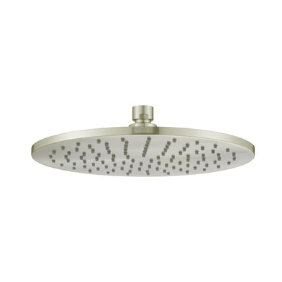 Modern National Brass Round Shower Head 250mm - Brushed Nickel