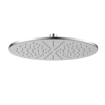 Modern National Brass Round Shower Head 300mm - Brushed Chrome