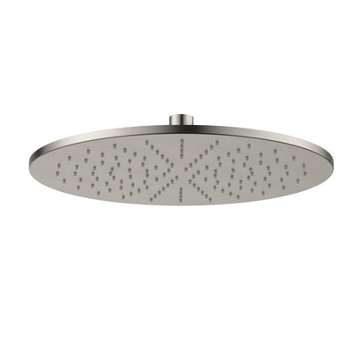 Modern National Brass Round Shower Head 300mm - Brushed Nickel