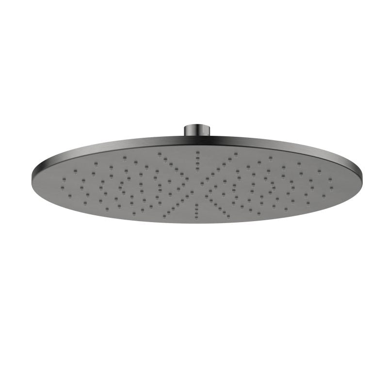 Modern National Brass Round Shower Head 300mm - Gunmetal