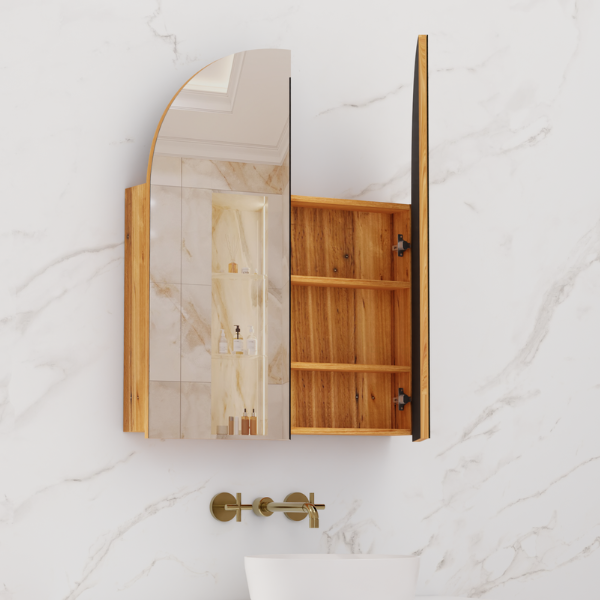 Fifth Avenue Arka Shaving Cabinet- Blackbutt