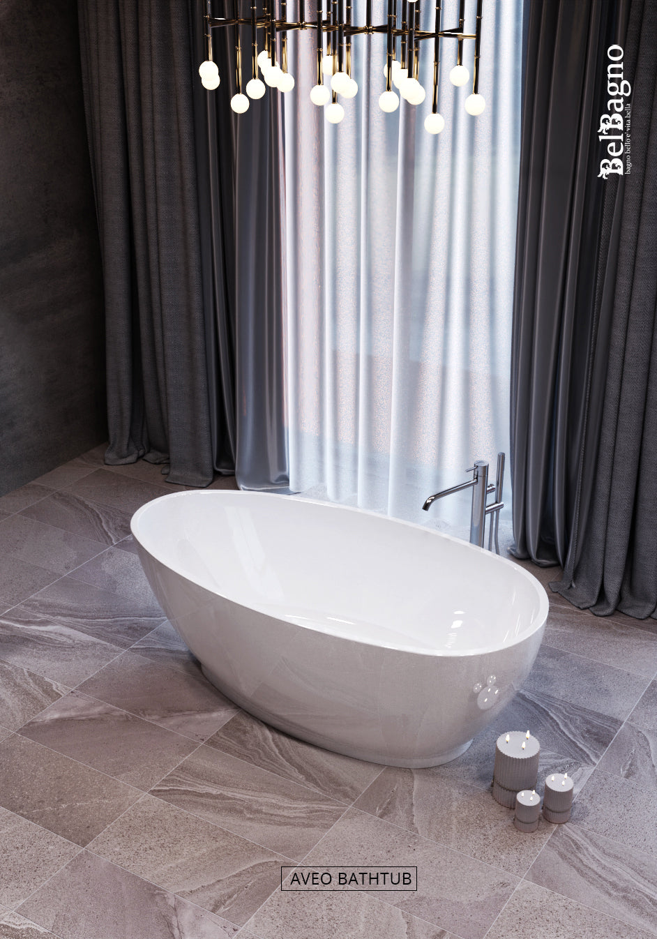 Belbagno Aveo Bath 1700mm