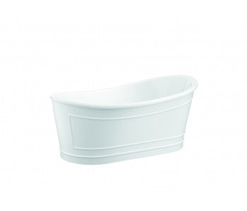 BelBagno Freestanding Ritz Bath 1680mm Matt White