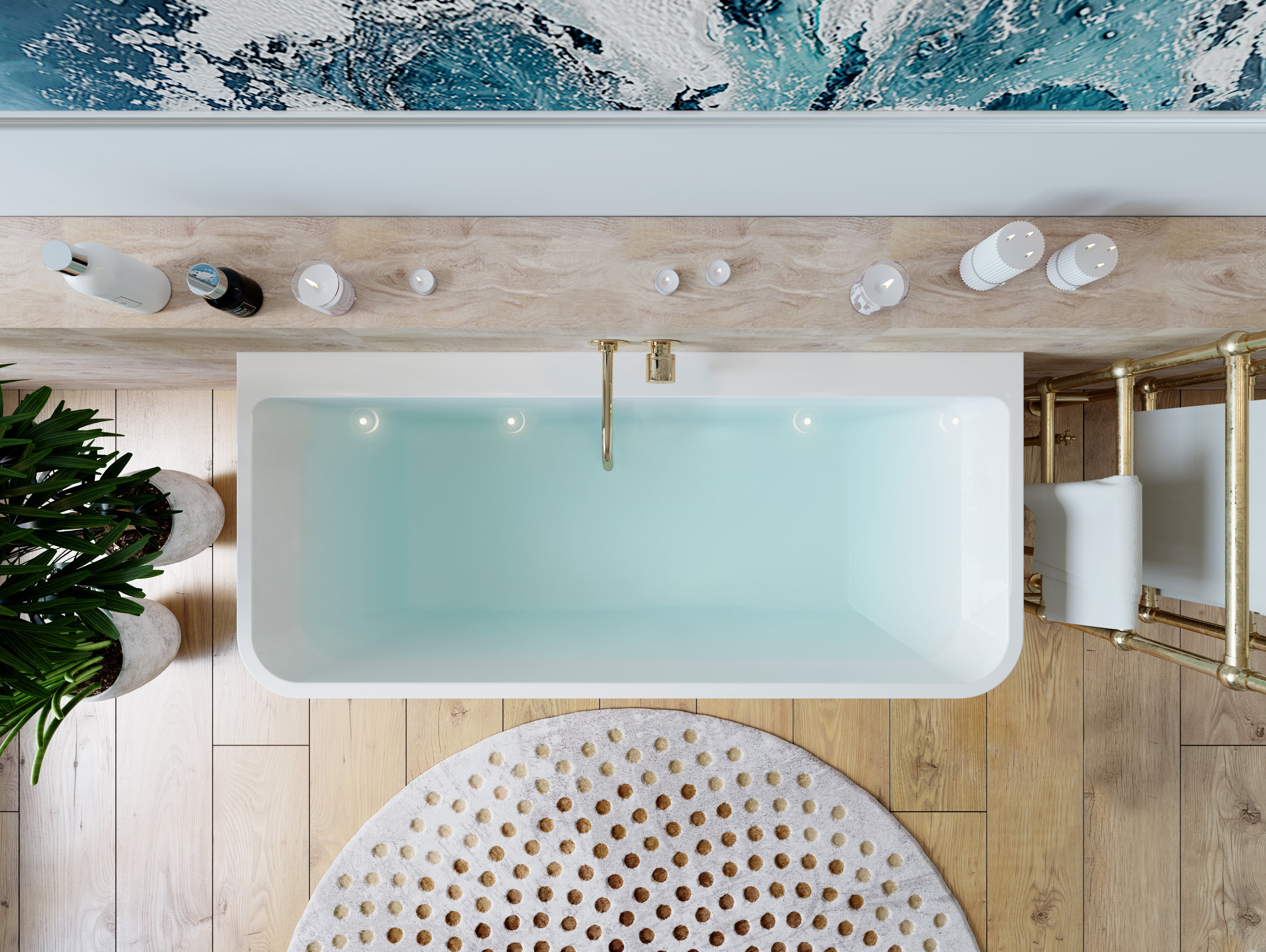 Belbagno Alto Bath 1700mm
