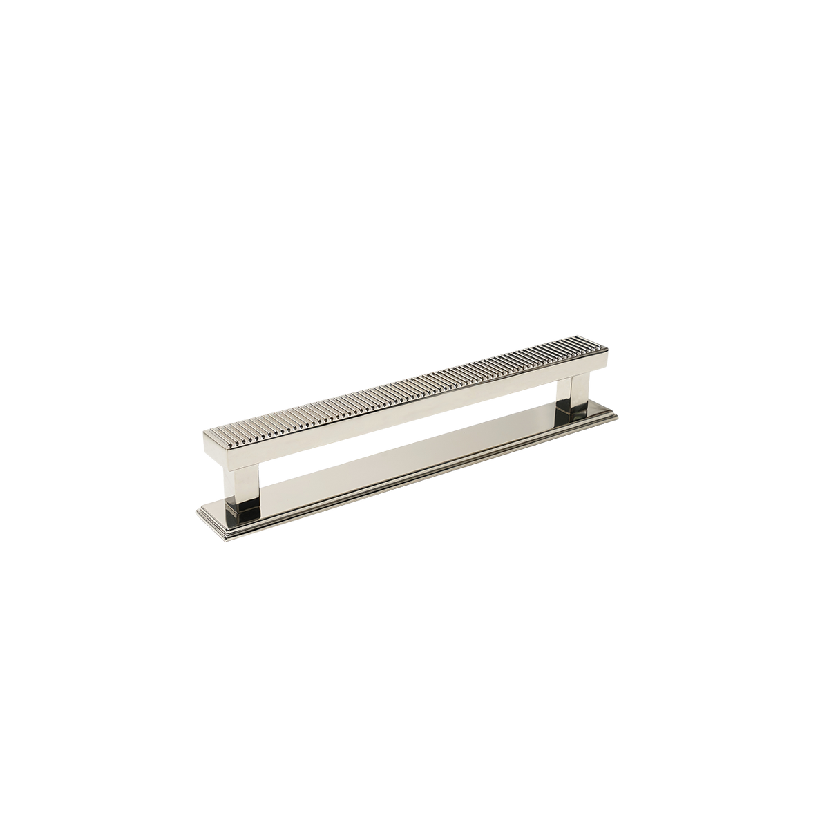 Momo Barrington Bar Handle Backplate 160mm in Polished Nickel - view 2