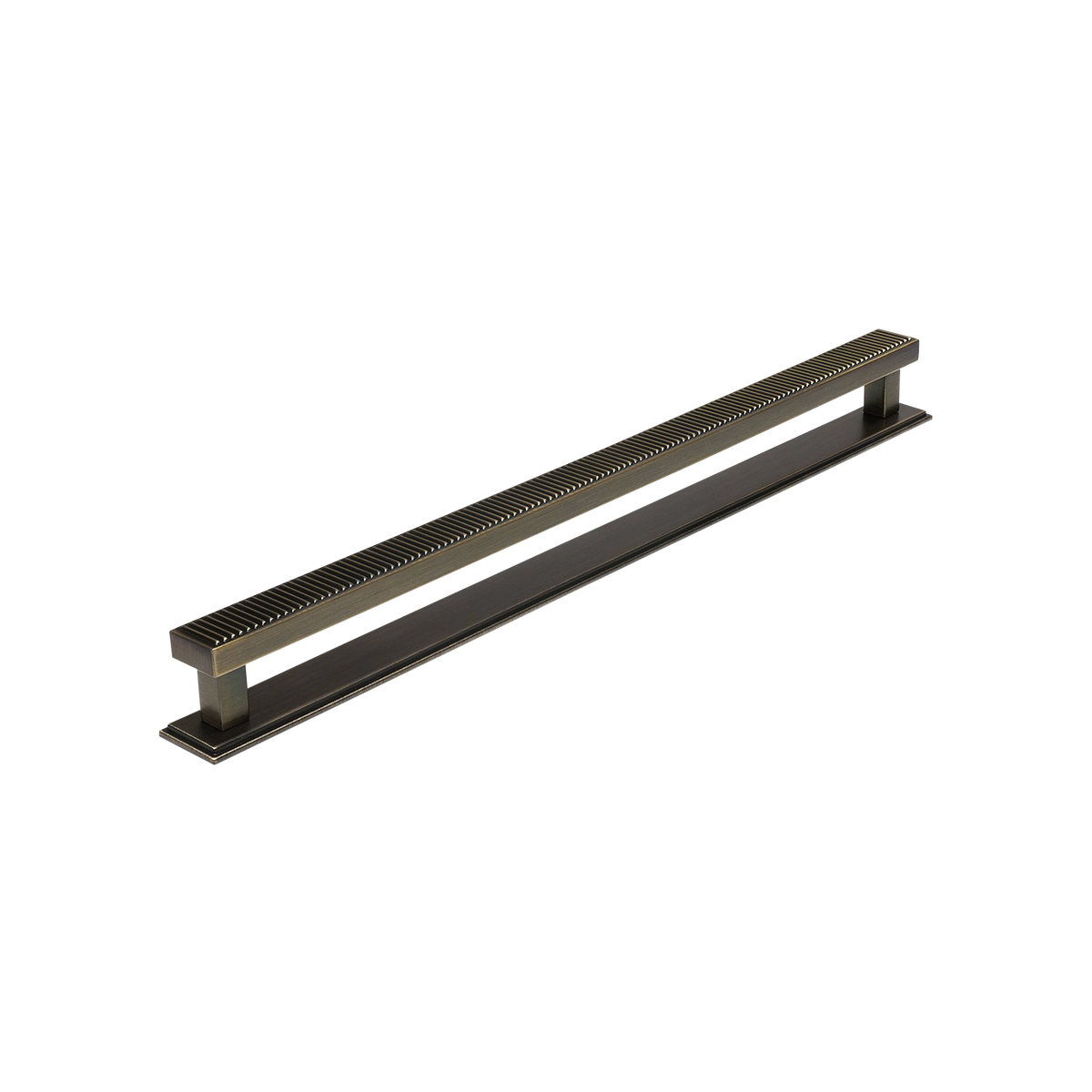 Momo Barrington Bar Handle Backplate 320mm in Dark Brushed Brass - view 2