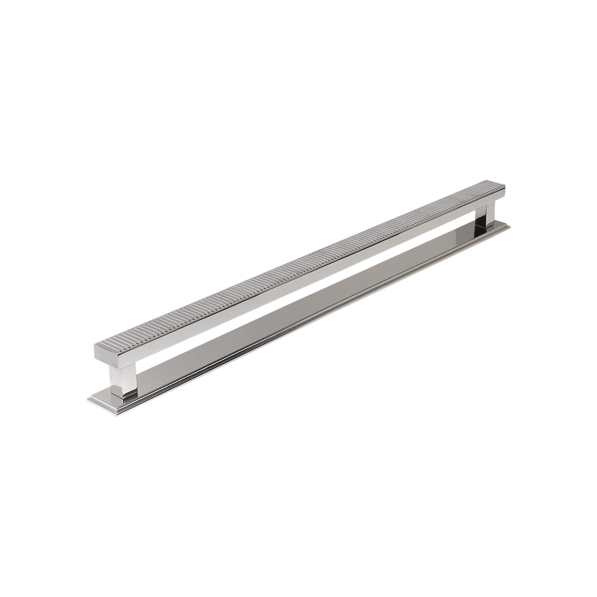Momo Barrington Bar Handle Backplate 320mm in Polished Nickel - view 2