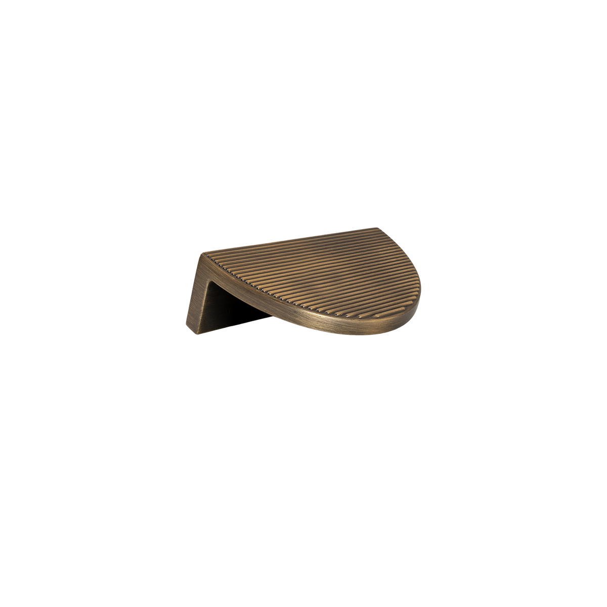 Momo Barrington Eclipse Ribbed Pull Handle 64mm in Dark Brushed Brass