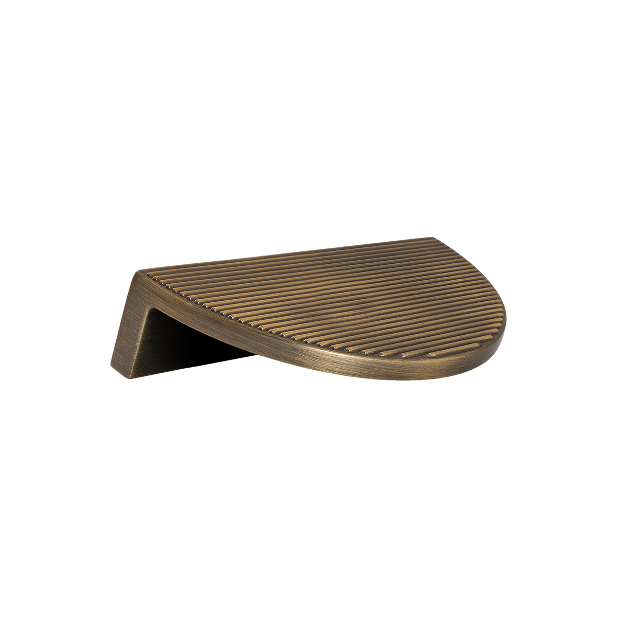 Momo Barrington Eclipse Ribbed Pull Handle 96mm in Dark Brushed Brass