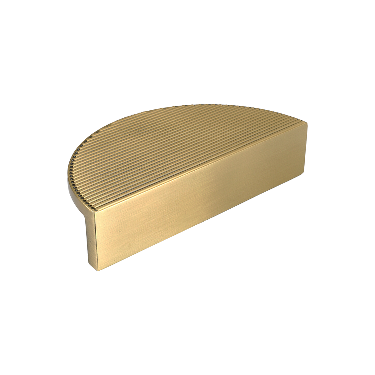 Momo Barrington Eclipse Ribbed Pull Handle 96mm in Matt Brass - view 2