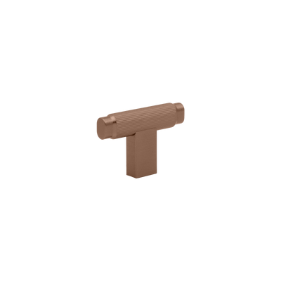 Momo Brooklyn T Knob 55mm in Brushed Bronze