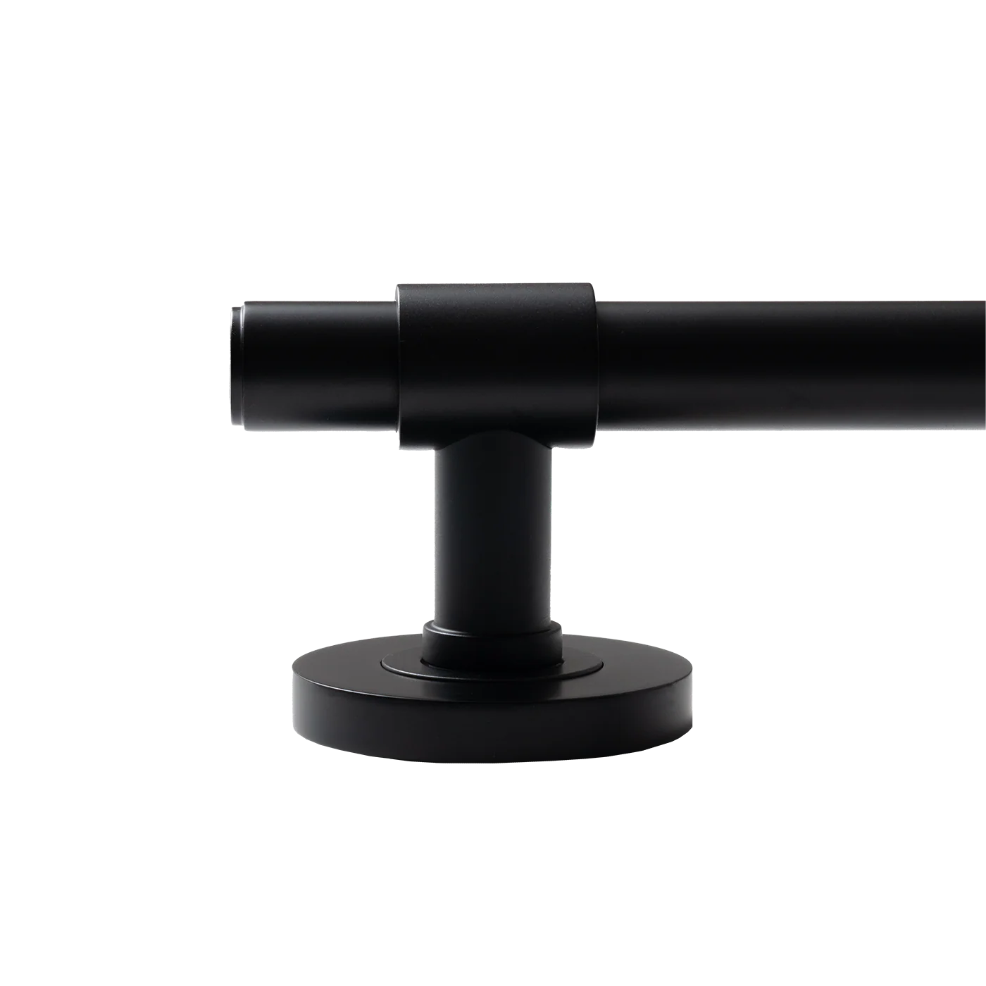 Momo Belgravia Plain Solid Brass Tubular Latch Privacy Lever Set Matte Black