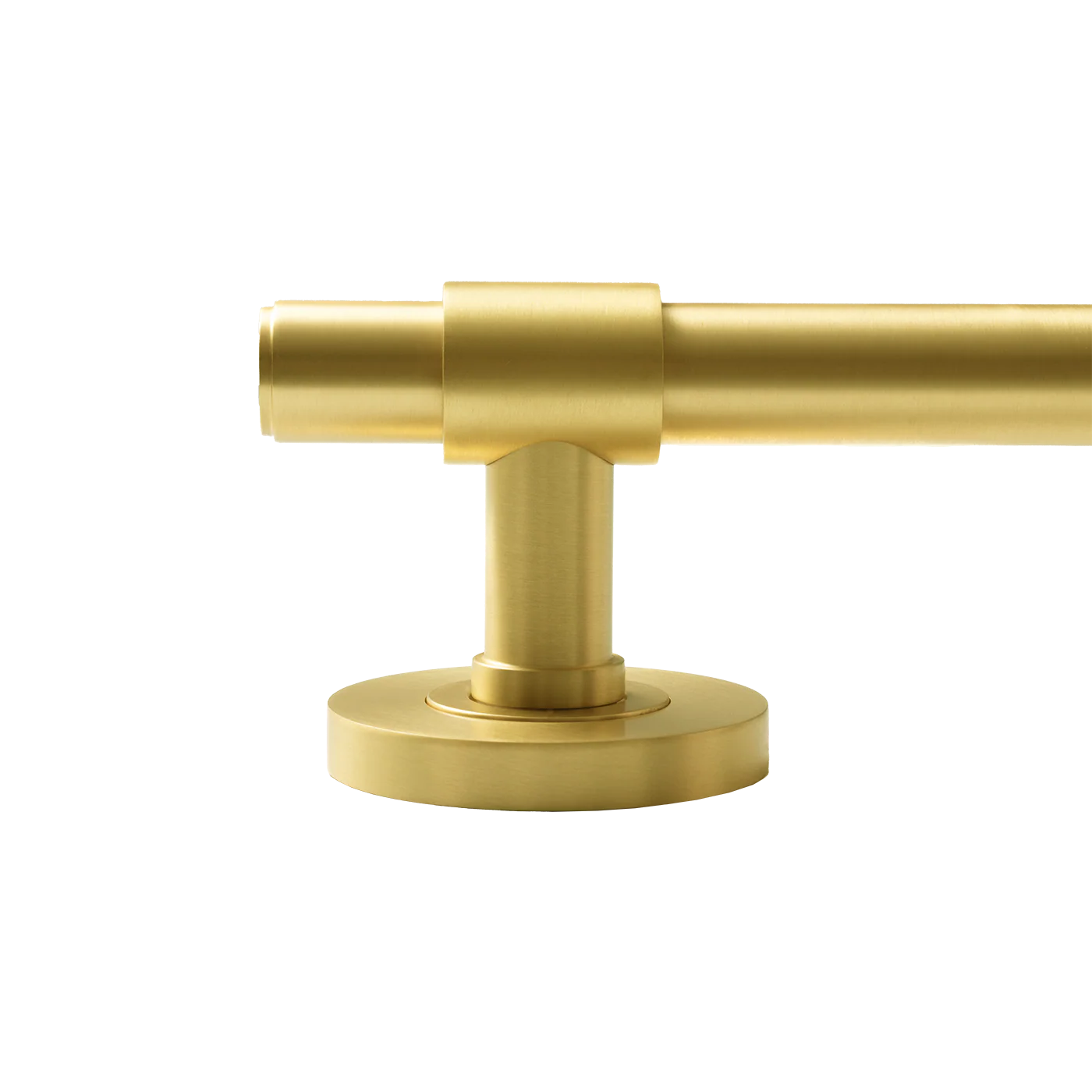 Momo Belgravia Plain Solid Brass Tubular Latch Passage Lever Set Brushed Satin Brass