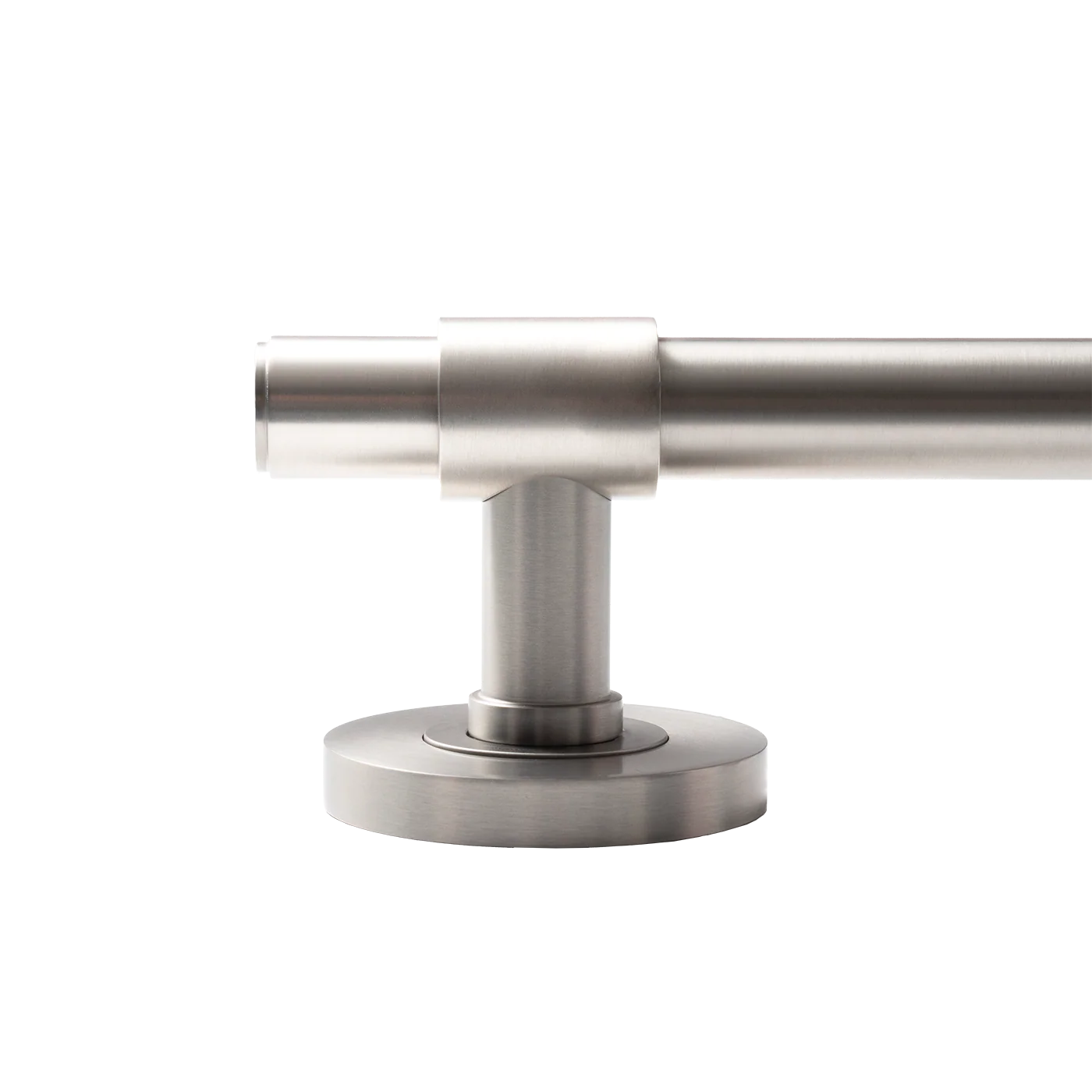 Momo Belgravia Plain Solid Brass Lever Entrance Set Dull Brushed Nickel
