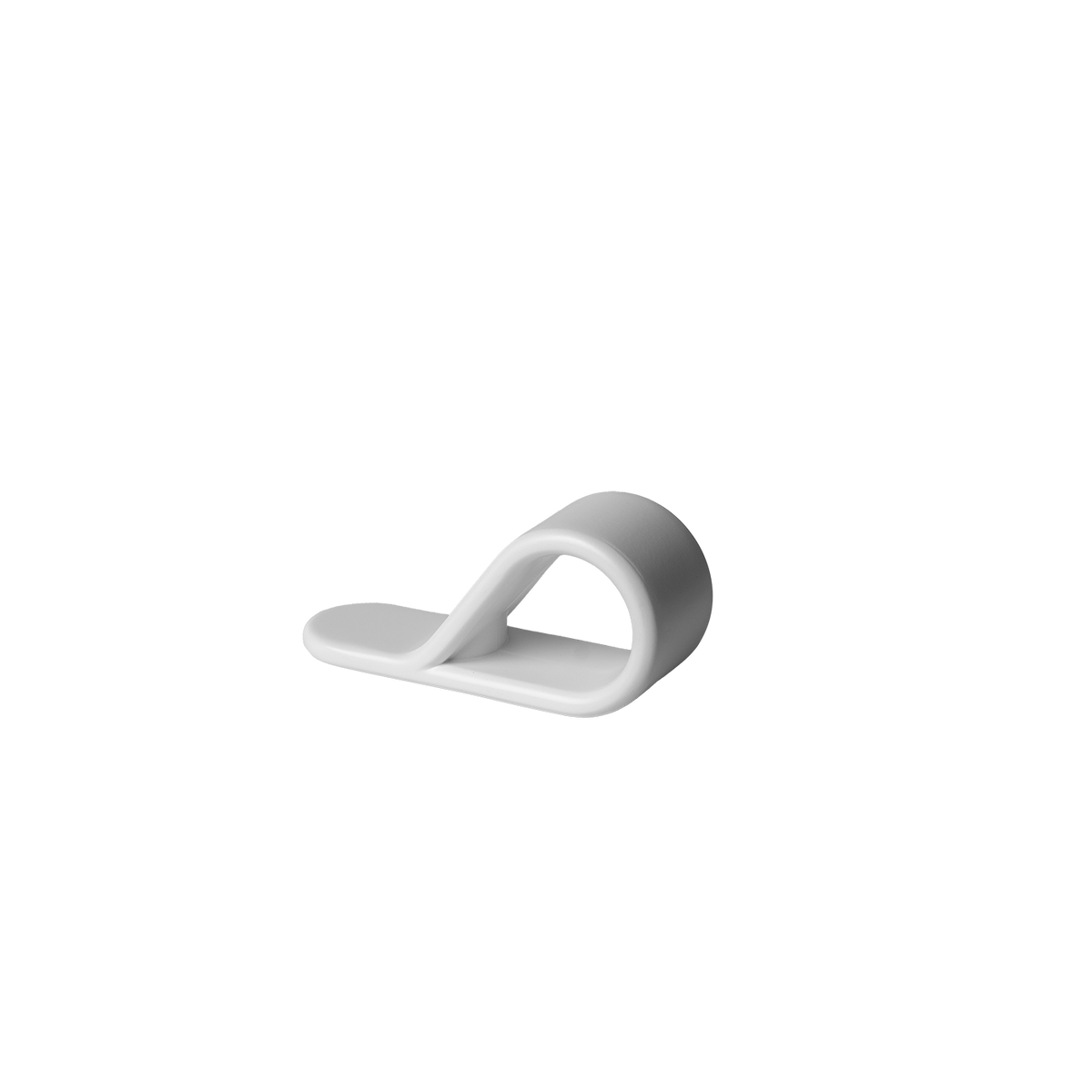 Momo Belt Loop Knob 63mm in Matt White