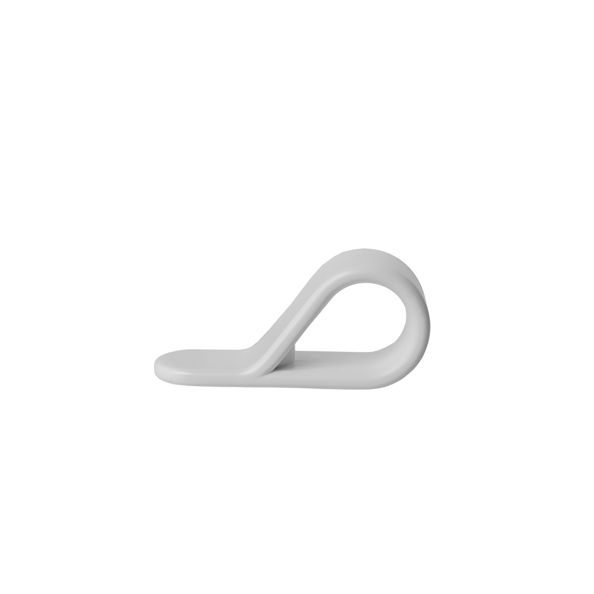 Momo Belt Loop Knob 63mm in Matt White - view 2