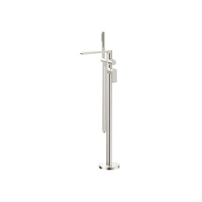 Bella Vista Beki Freestanding Bath Mixer with Hand Shower - Trim Kit Only - Brushed Nickel
