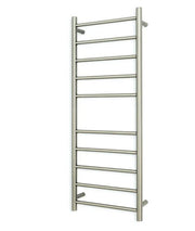 Radiant 240V Heated Round Ladder 430 x 1100 Brushed Nickel