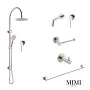 Mimi Cove Warm Brushed Nickel Wall Set Tapware Package