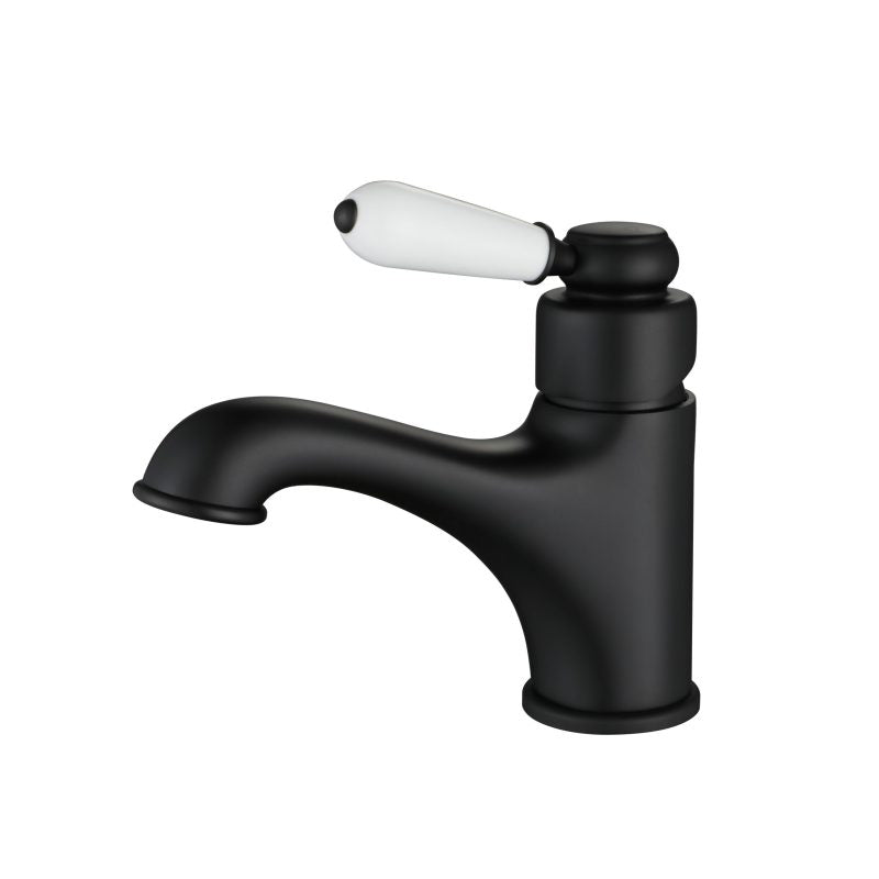Modern National Bordeaux Basin Mixer - Matte Black