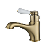 Modern National Bordeaux Basin Mixer - Brushed Bronze
