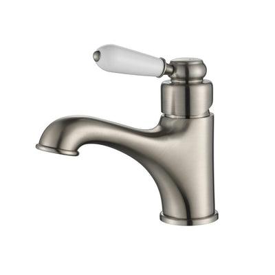 Modern National Bordeaux Basin Mixer - Brushed Nickel