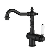 Modern National Bordeaux High Rise Basin Mixer - Matte Black