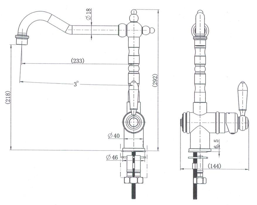 Modern National Kitchen Mixer