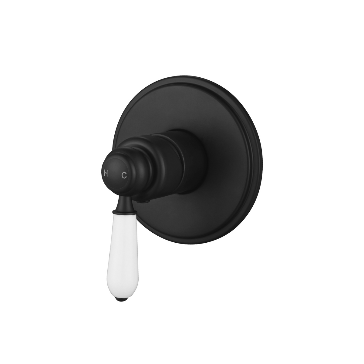 Modern National Bordeaux Shower Mixer Trim Kit - Matte Black