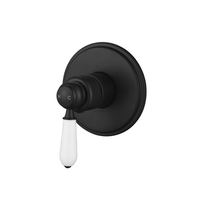 Modern National Bordeaux Shower Mixer Trim Kit - Matte Black
