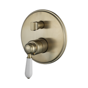 Modern National Bordeaux Shower Diverter Mixer - Brushed Bronze