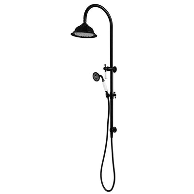 Modern National Bordeaux Shower Column Set - Matte Black