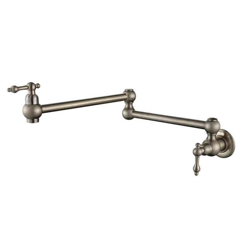 Modern National Bordeaux Kitchen Pot Filler - Brushed Nickel