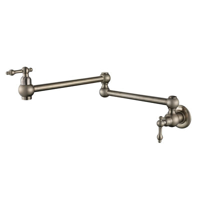 Modern National Bordeaux Kitchen Pot Filler - Brushed Nickel
