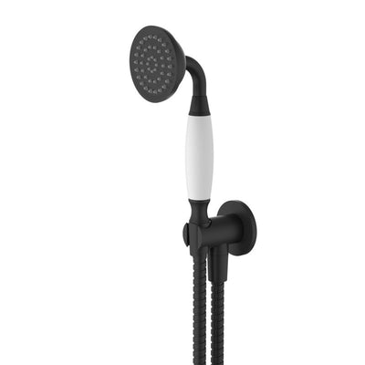Modern National Bordeaux Hand Shower On Bracket - Matte Black