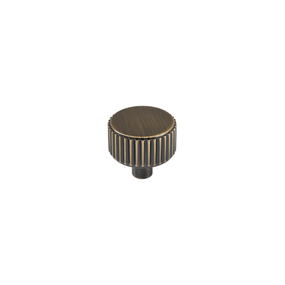 Momo Barrington Round Knob 32mm in Dark Brushed Brass