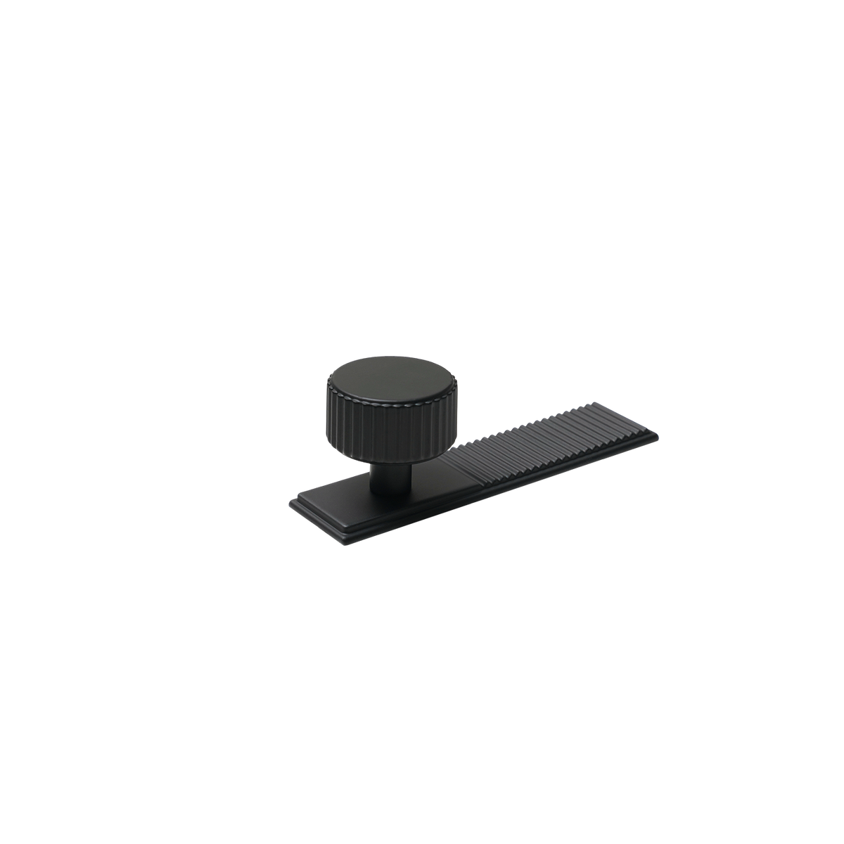 Momo Barrington Round Knob Backplate 32mm in Matt Black - view 2