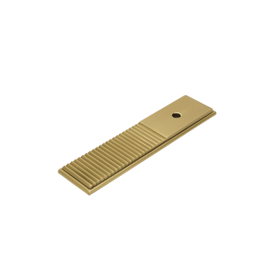 Momo Barrington Round Knob Backplate 32mm in Matt Brass