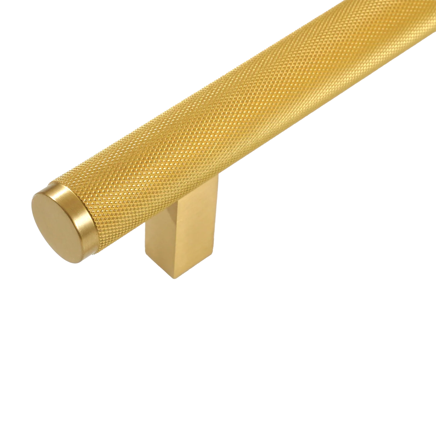 Momo Bellevue Knurled Appliance Pull Solid Brass 416mm Brushed Satin Brass