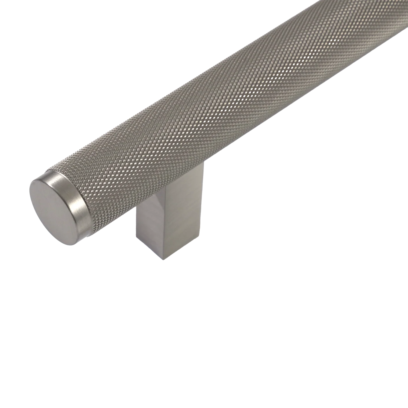 Momo Bellevue Knurled Appliance Pull Solid Brass 416mm Dull Brushed Nickel