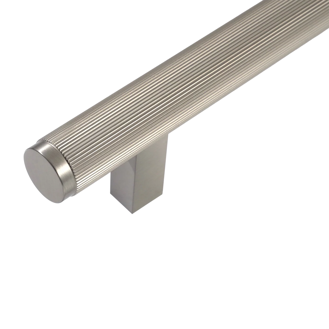 Momo Bellevue Lined Appliance Pull Solid Brass 416mm Dull Brushed Nickel