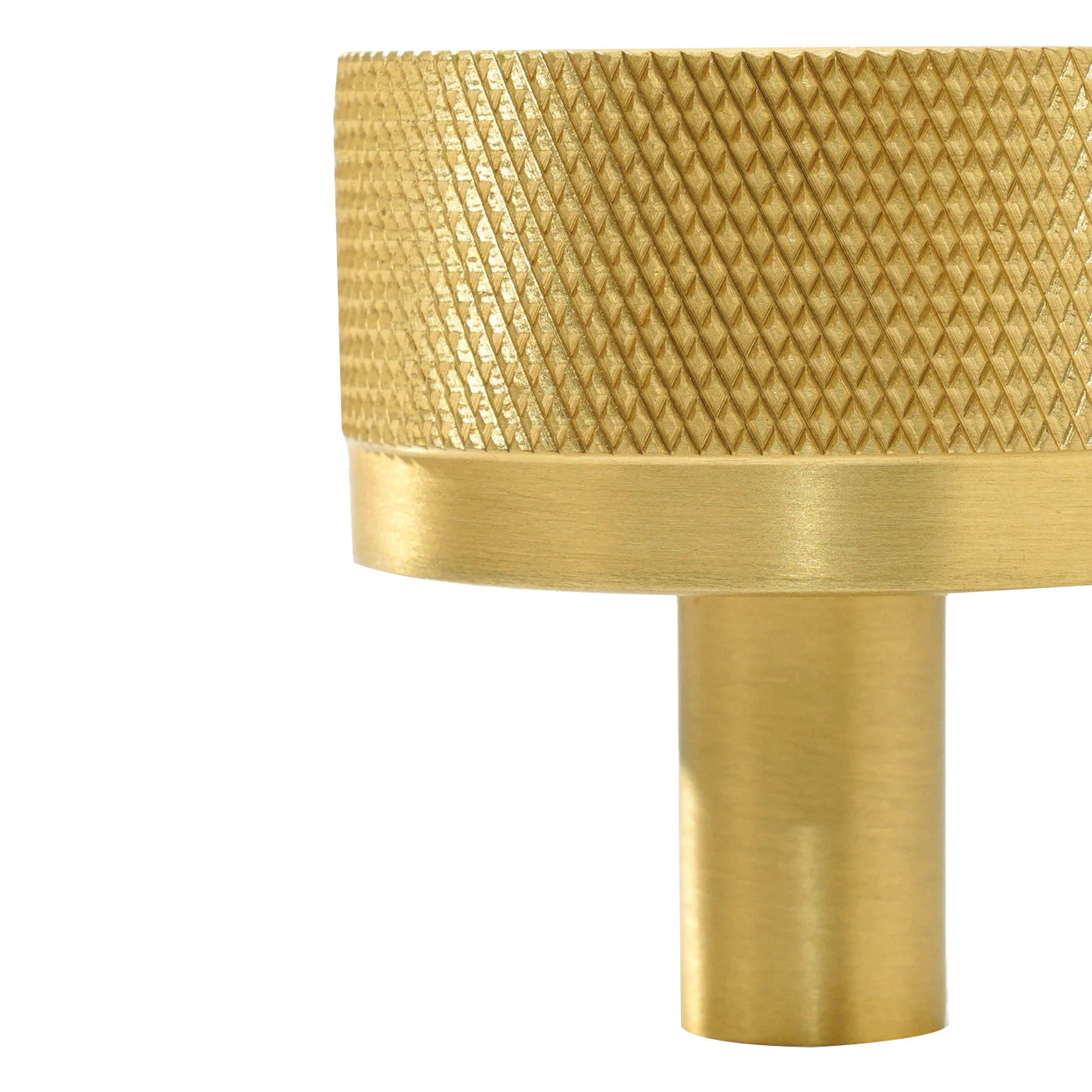 Momo Bellevue Knurled Knob Solid Brass 35mm Brushed Satin Brass
