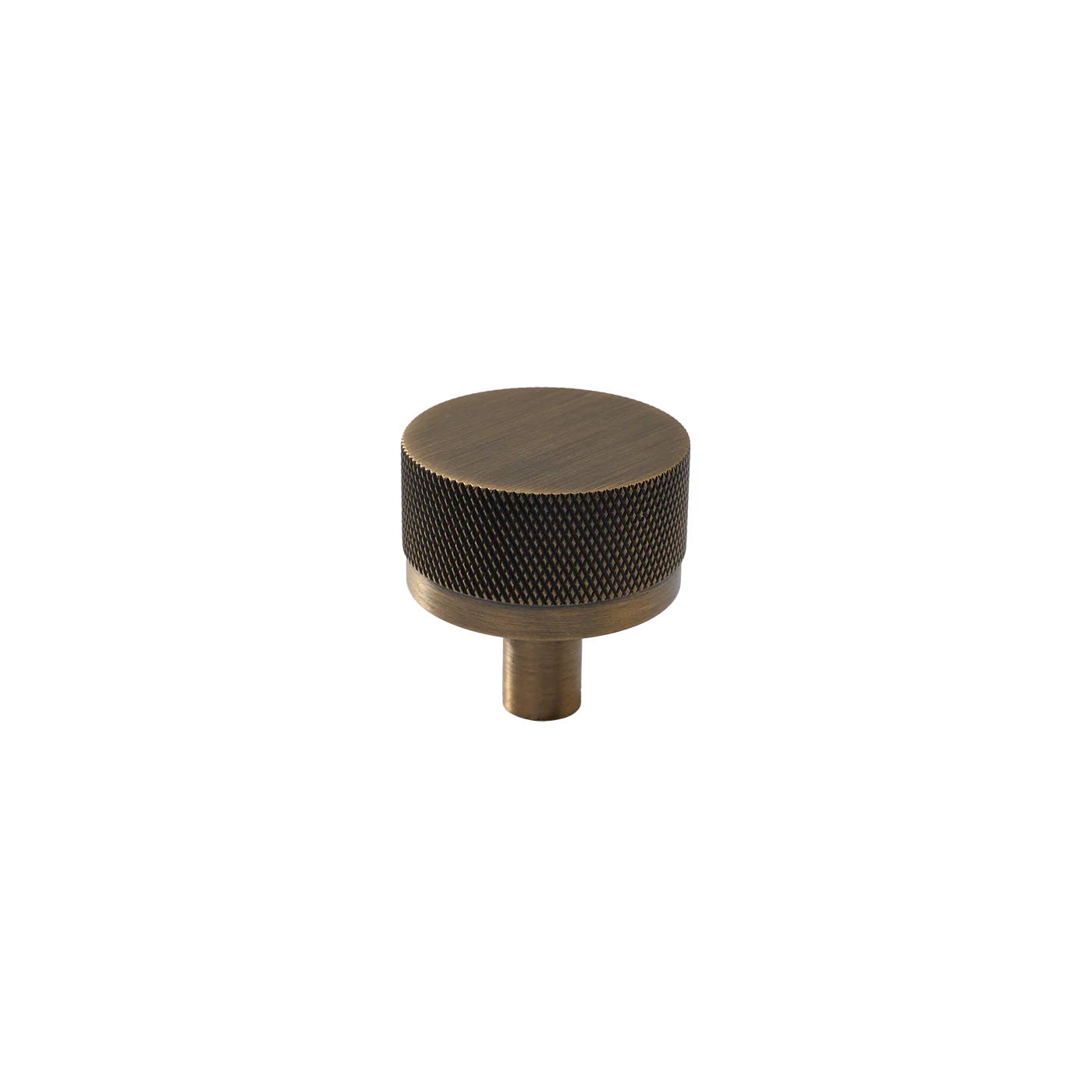 Momo Bellevue Knurled Knob Solid Brass 35mm Dark Brushed Brass