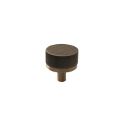 Momo Bellevue Knurled Knob Solid Brass 35mm Dark Brushed Brass