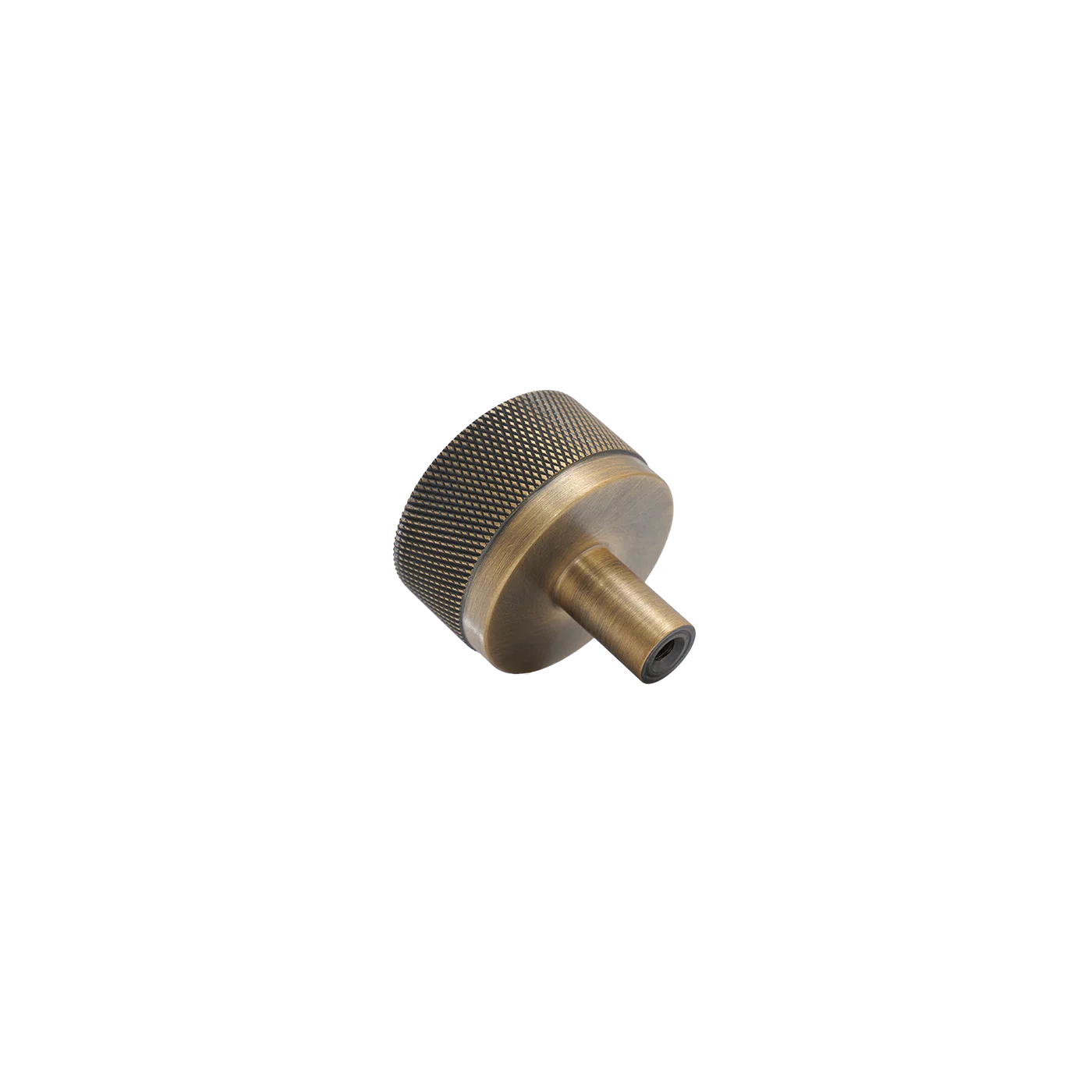 Momo Bellevue Knurled Knob Solid Brass 35mm Dark Brushed Brass