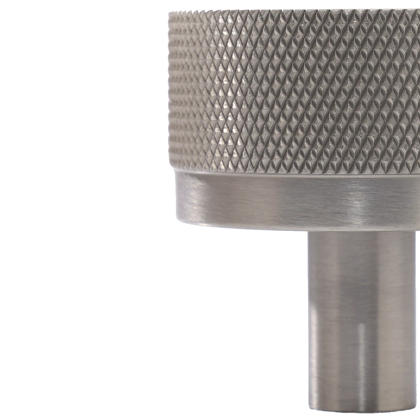 Momo Bellevue Knurled Knob Solid Brass 35mm Dull Brushed Nickel