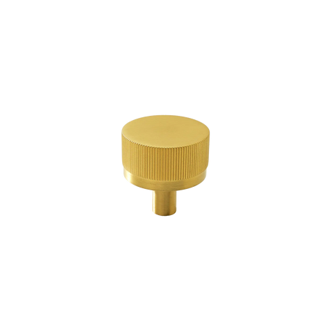 Momo Bellevue Lined Knob Solid Brass 35mm Brushed Satin Brass