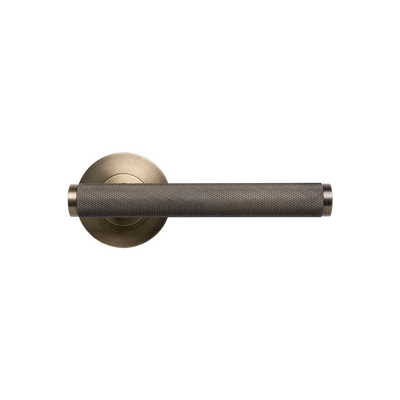 Momo Bellevue Knurled Lever Handle Set Dark Brushed Brass