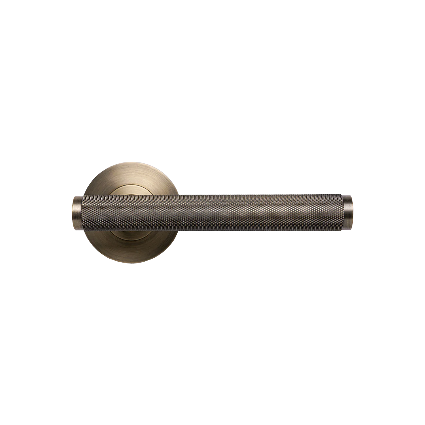 Momo Bellevue Knurled Lever Handle Set Dark Brushed Brass