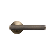 Momo Bellevue Knurled Lever Handle Set Dark Brushed Brass